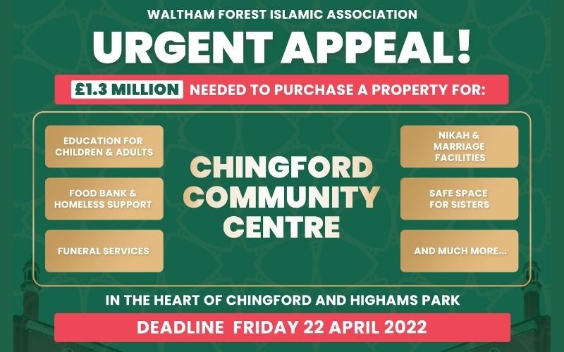 URGENT £1.3 MILLION APPEAL for Chingford Community Centre