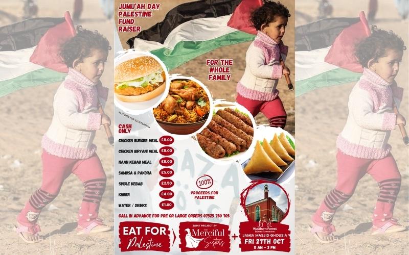 Eat for Palestine Fundraiser at Jumu’ah