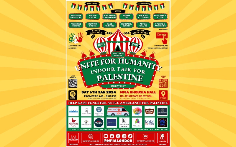 Unite for Humanity Indoor Fair for Palestine