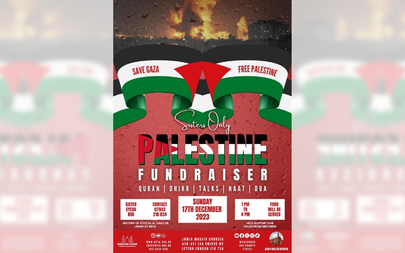 Sisters Only Palestine Fundraiser Programme
