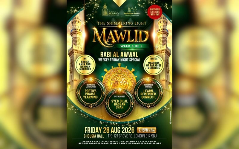 Shimmering Light Mawlid 28 Aug 2026