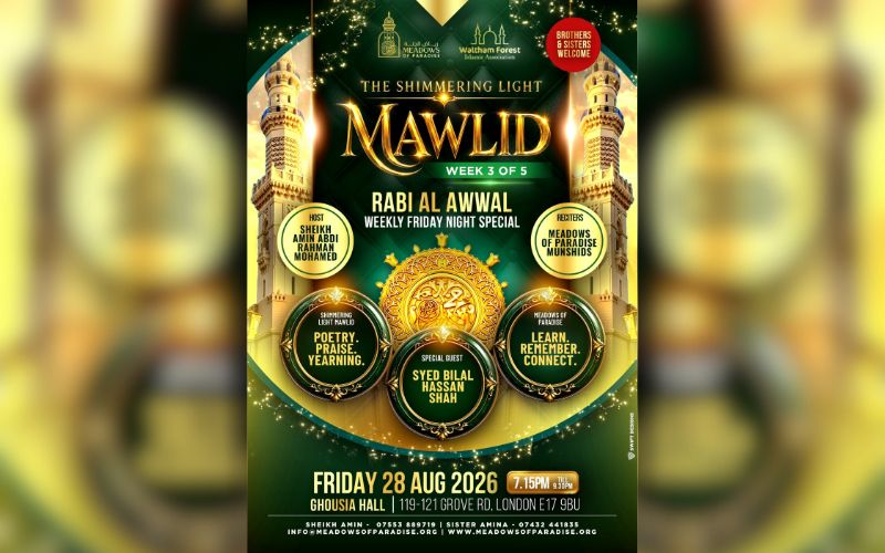 Shimmering Light Mawlid 28 Aug 2026