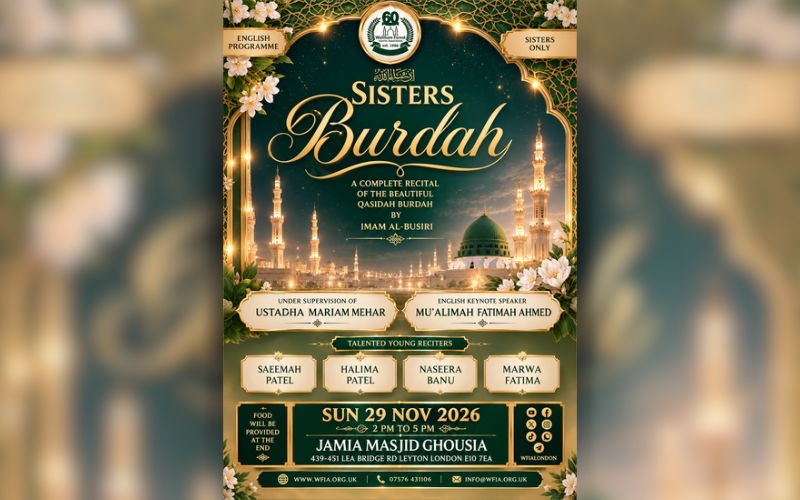 First Ever Sisters Burdah at WFIA – Sun 29 Nov 2026